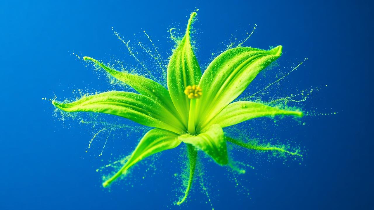 Fin 3 Particle Flower