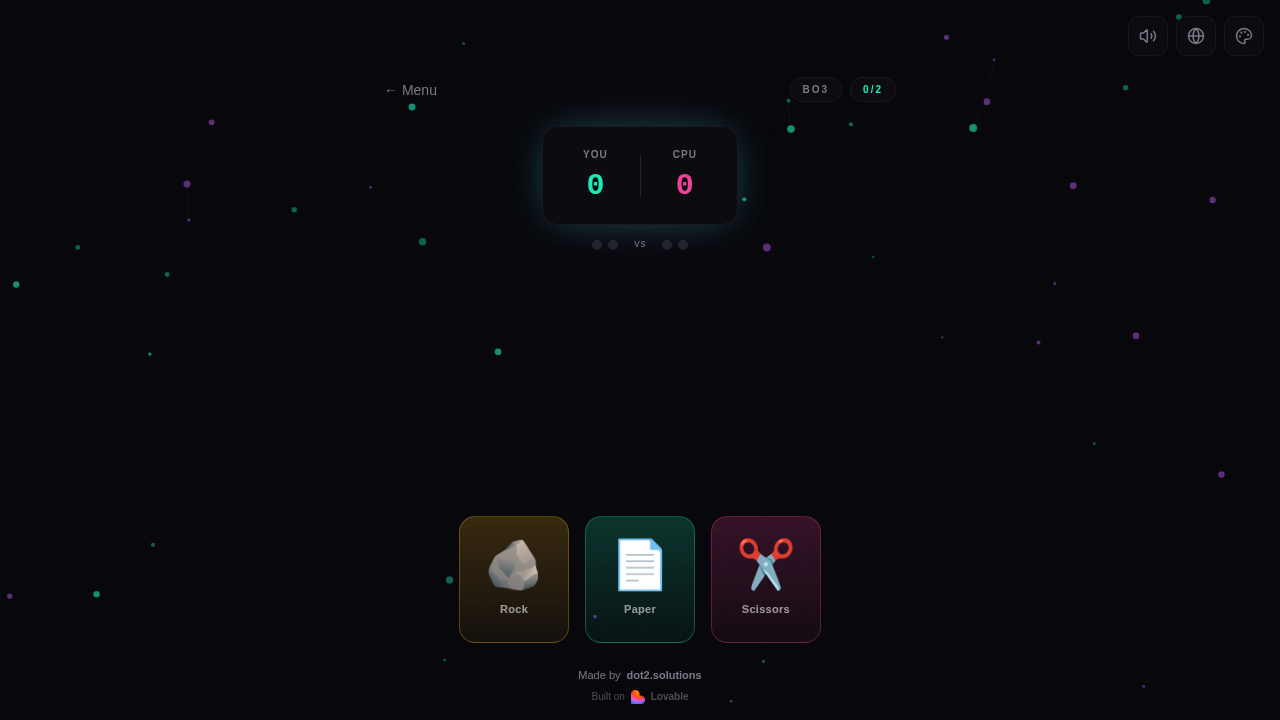 Gameplay-Ansicht mit Neon Cyber Theme