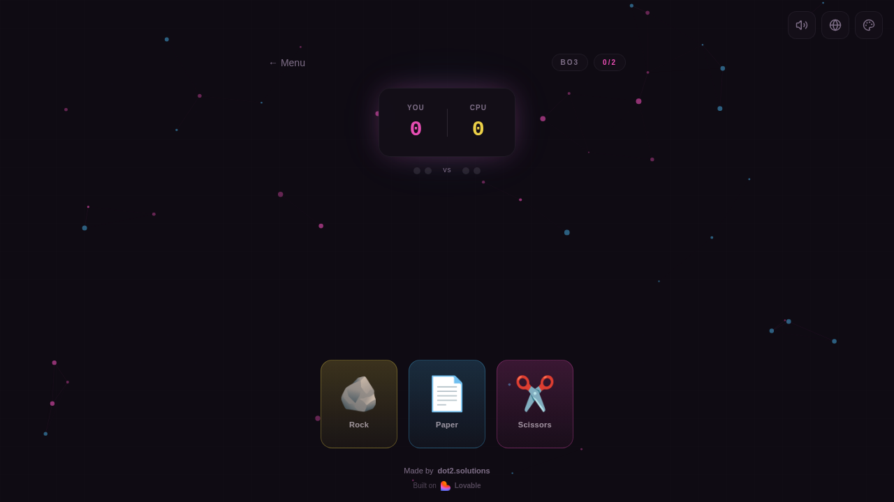 Gameplay-Ansicht mit Vapor Dream Theme