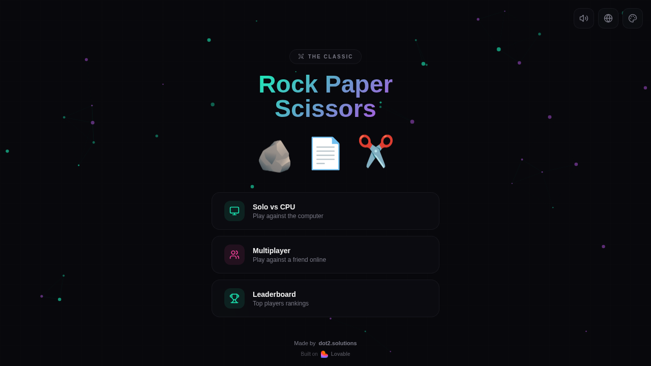 Pika Pao Play Hauptmenü mit Neon Cyber Theme